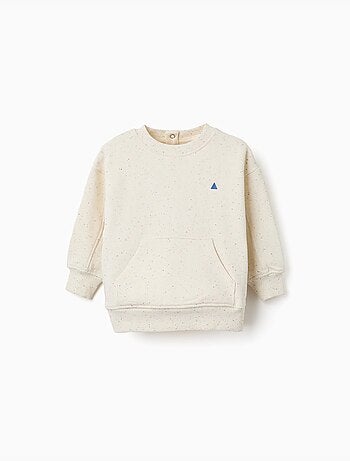 Sudadera de algodón con hilos coloridos