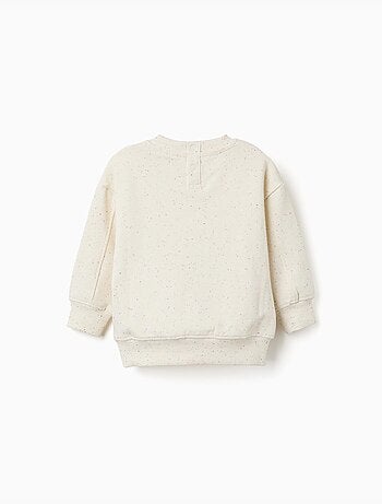 Sudadera de algodón con hilos coloridos
