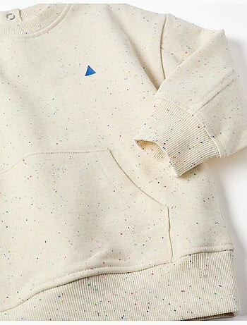 Sudadera de algodón con hilos coloridos