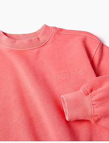 Sudadera de algodón con hombros caídos