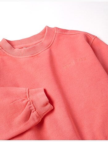 Sudadera de algodón con hombros caídos