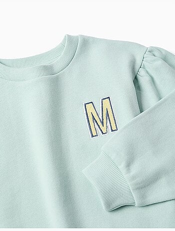 Sudadera de algodón con M bordada