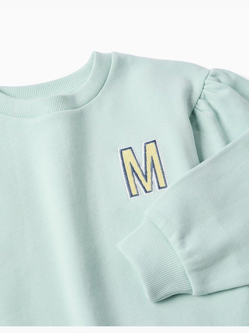 Sudadera de algodón con M bordada - Kiabi