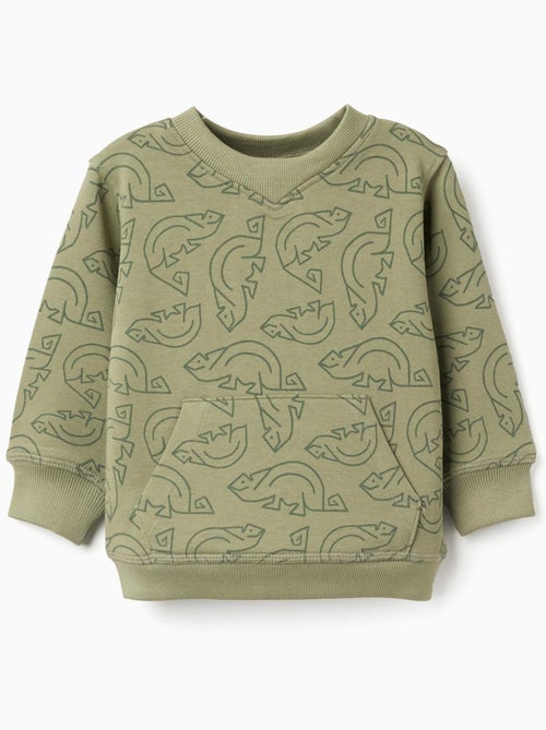 Sudadera de algodón con motivo de camaleón - Kiabi