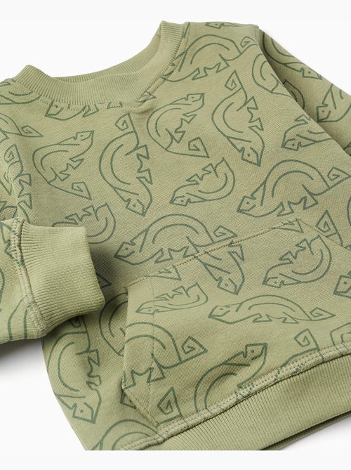 Sudadera de algodón con motivo de camaleón - Kiabi