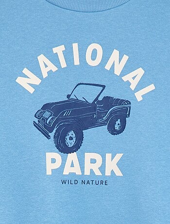 Sudadera de algodón con motivo en la espalda