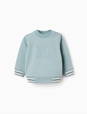 Sudadera de algodón con N en relieve