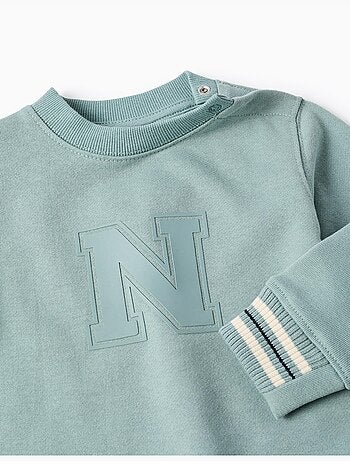 Sudadera de algodón con N en relieve