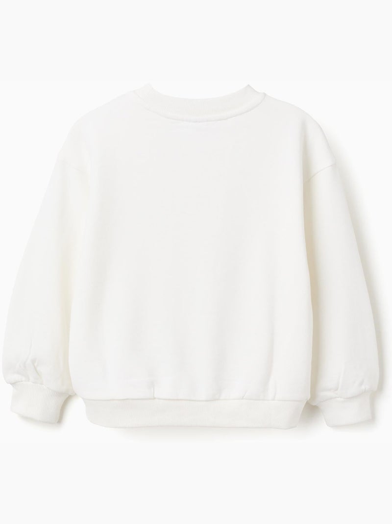 Sudadera de algodón con puesta de sol estampada Beige claro - Kiabi