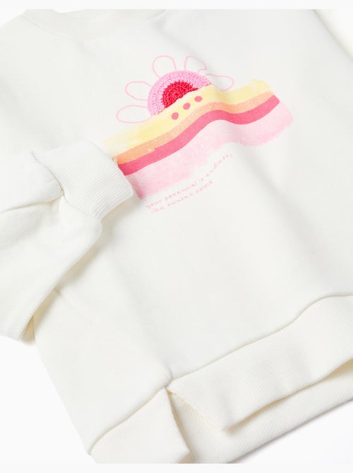 Sudadera de algodón con puesta de sol estampada - Kiabi