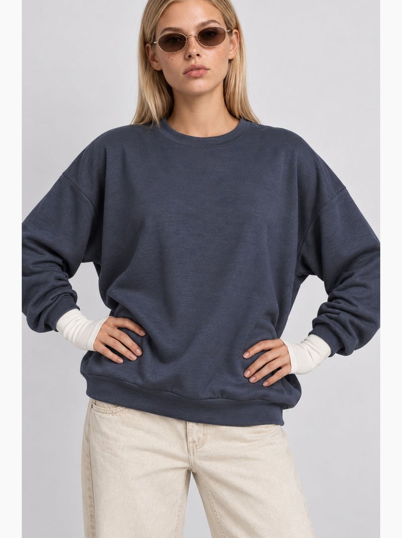 Sudadera de algodón istanbul Azul marino - Kiabi