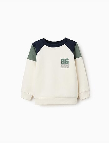 Sudadera de algodón perchado con estampado 96