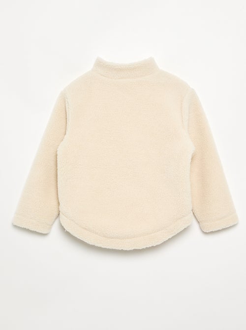 Sudadera de borreguito con cuello alto - Kiabi Sudadera de borreguito con cuello alto - Kiabi