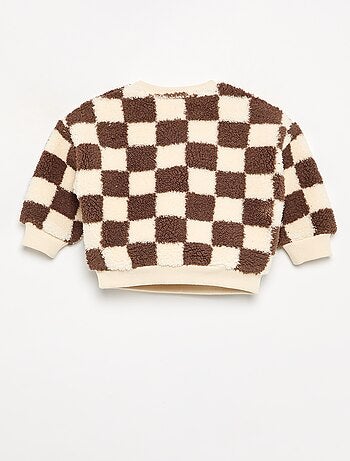 Sudadera de tejido efecto borrego