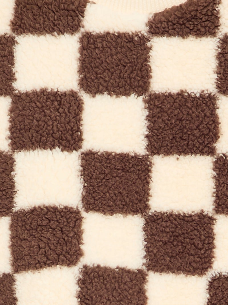 Sudadera de borreguito Marron - Kiabi