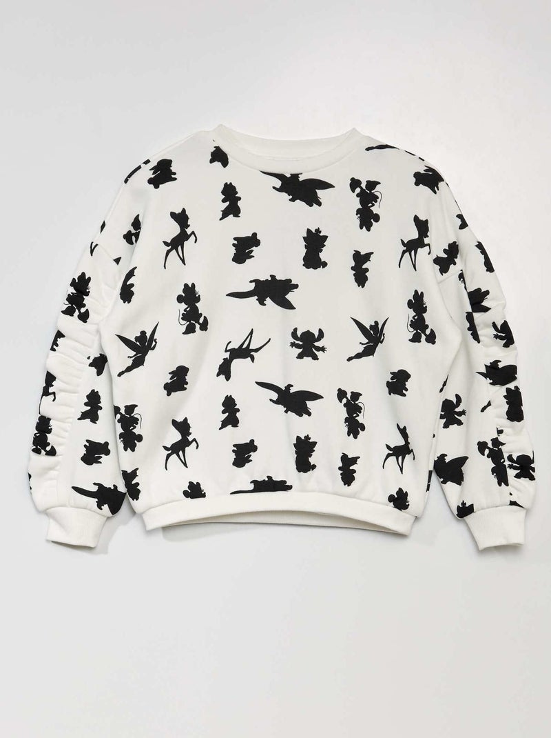Sudadera de chándal - 100 años de 'Disney' BLANCO - Kiabi