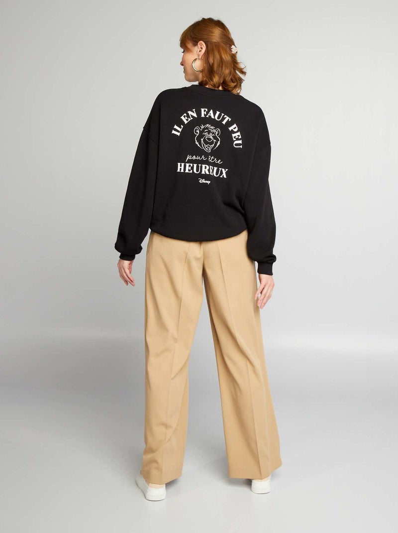 Sudadera de chándal - 100 años de 'Disney' Negro - Kiabi