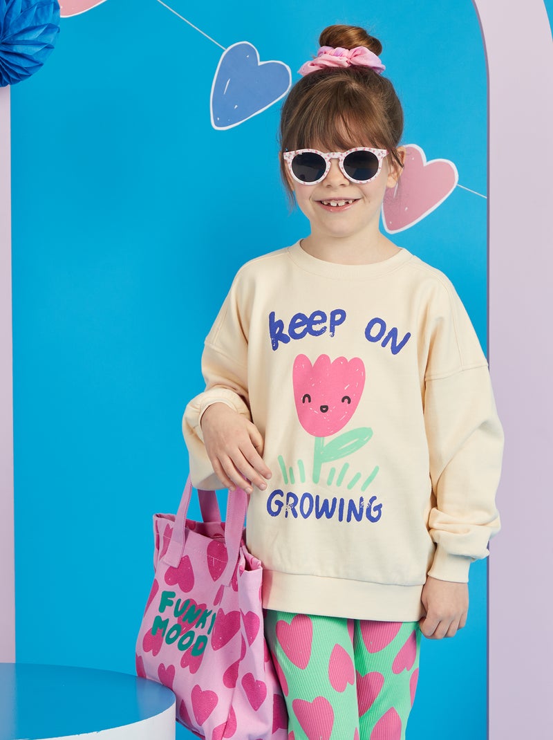 Sudadera de chándal - 'Graphik Edition' BLANCO - Kiabi
