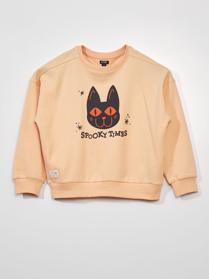 Sudadera de chándal - Halloween GATO MELOCOTÓN - Kiabi