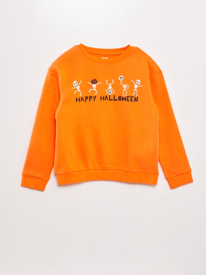 Sudadera de chándal - Halloween NARANJA - Kiabi