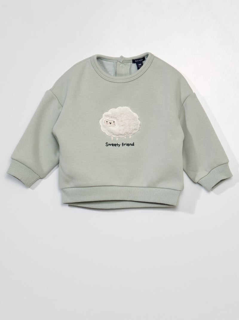 Sudadera de chándal - Siempre más suavidad VERDE - Kiabi