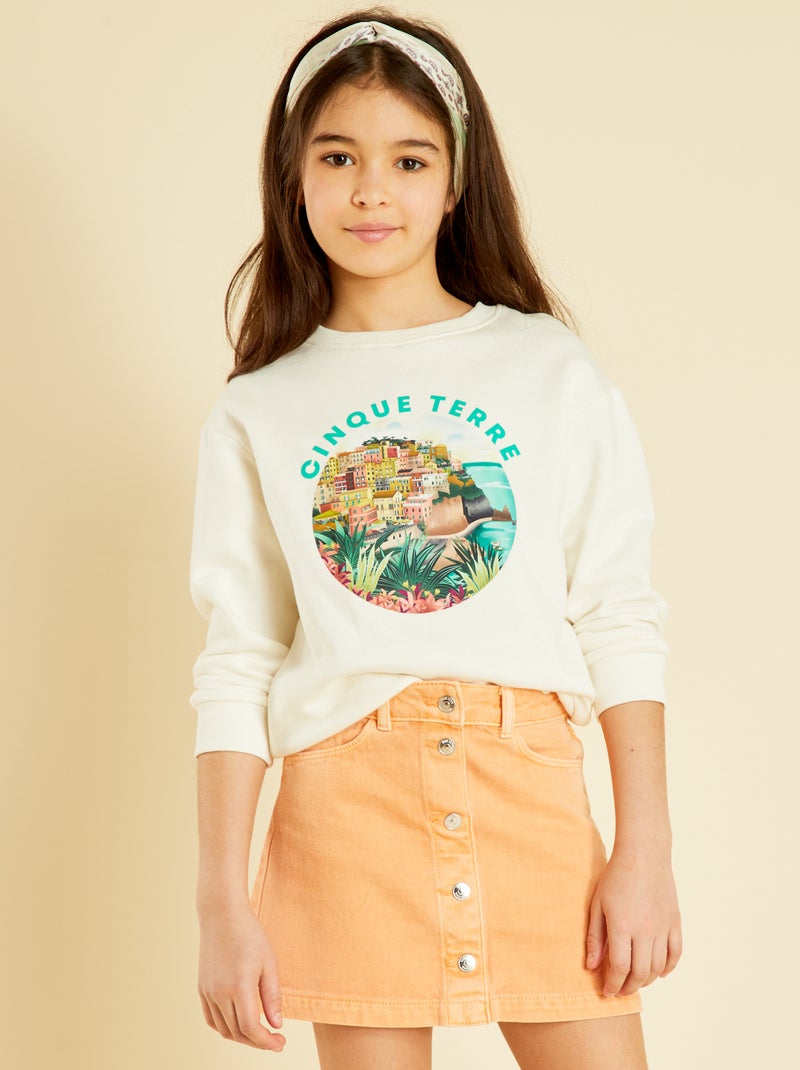 Sudadera de chándal - Unisex BLANCO - Kiabi