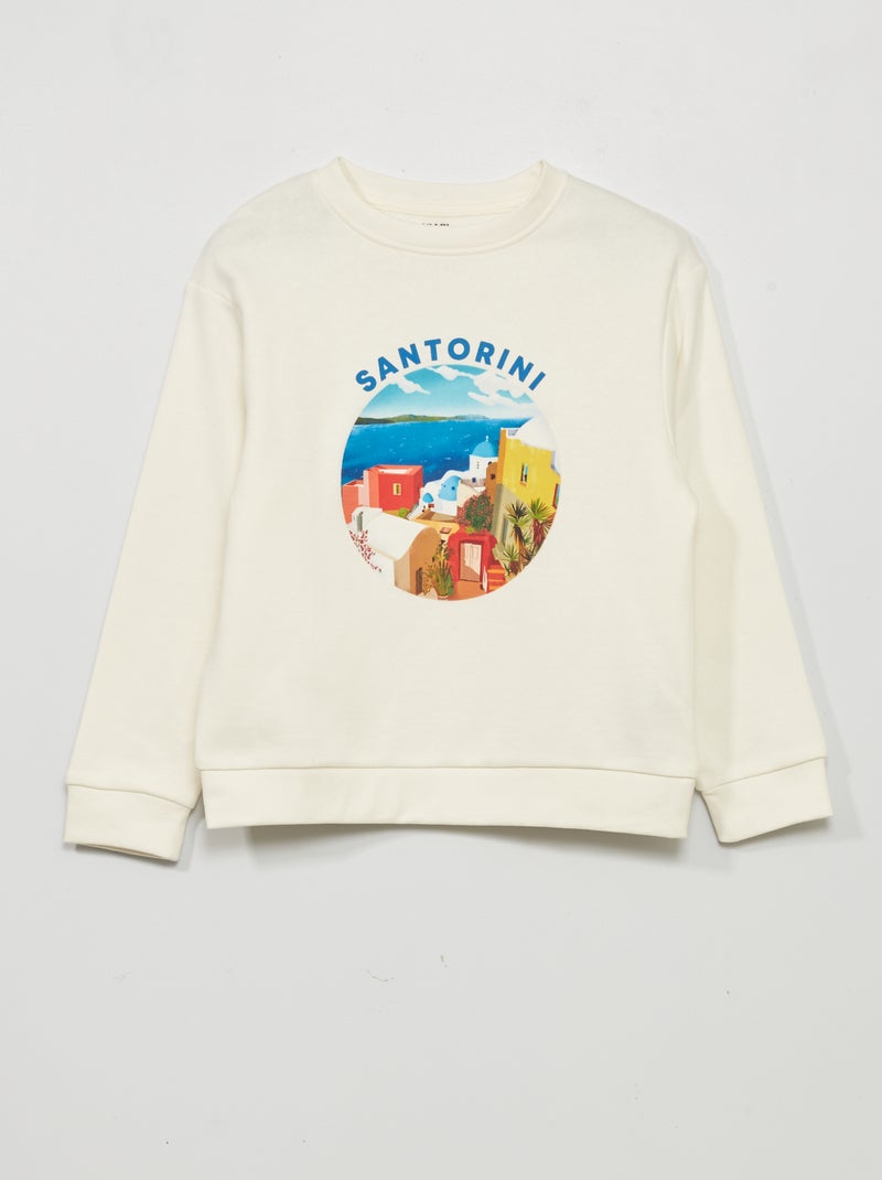 Sudadera de chándal - Unisex BLANCO - Kiabi