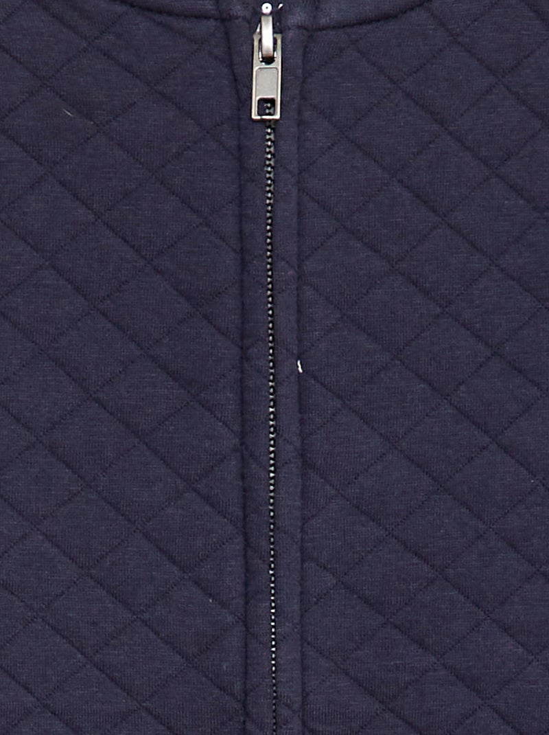 Sudadera de chándal acolchada con cremallera AZUL - Kiabi