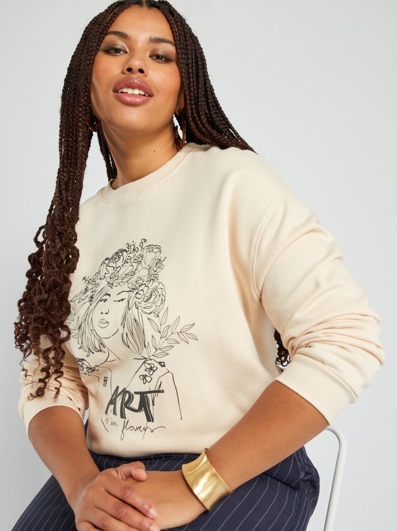 Sudadera de chándal BLANCO - Kiabi