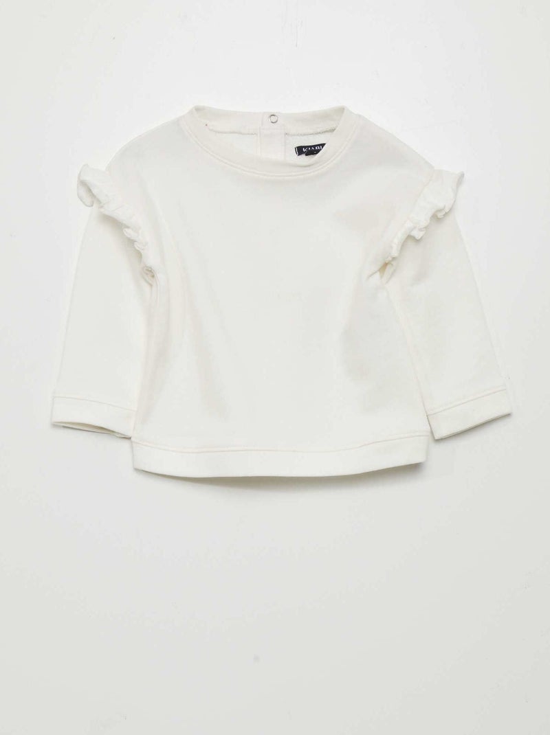 Sudadera de chándal BLANCO - Kiabi