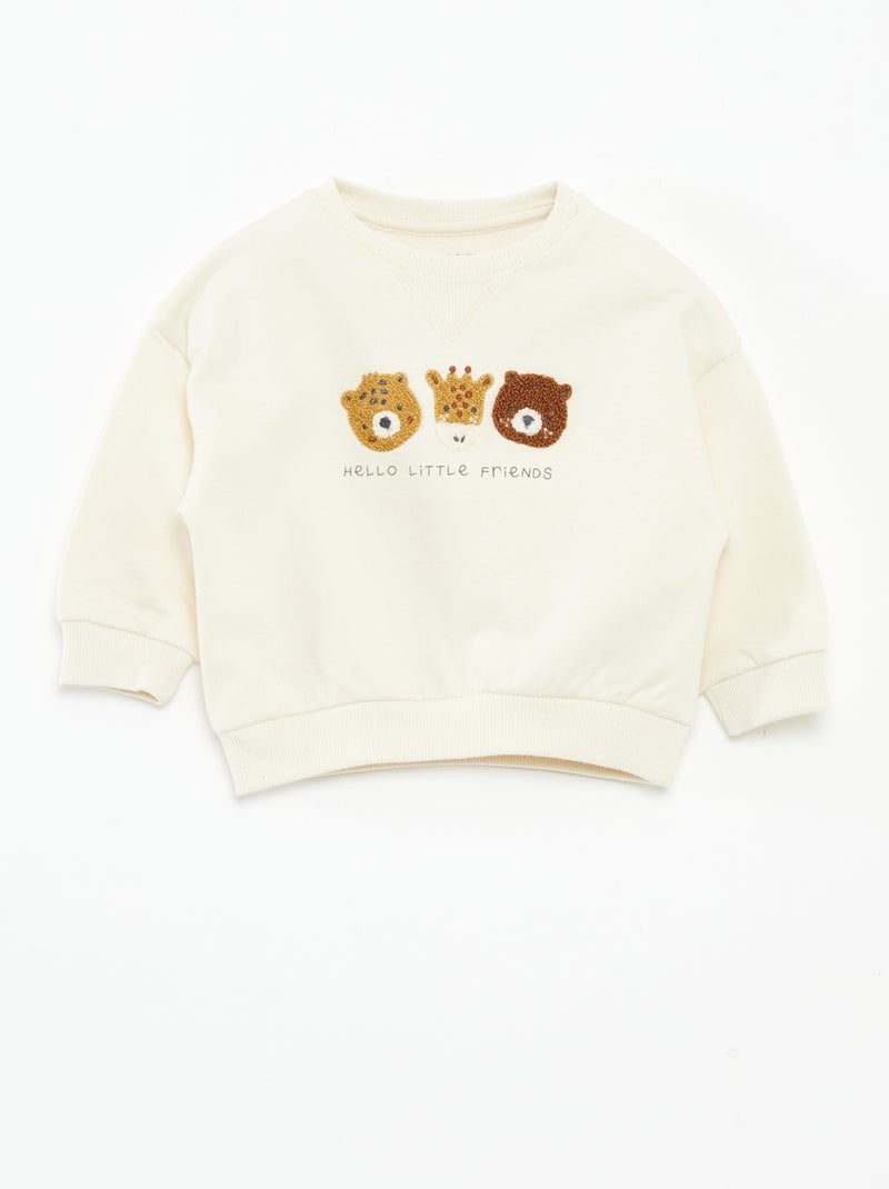 Sudadera de chándal Blanco - Kiabi