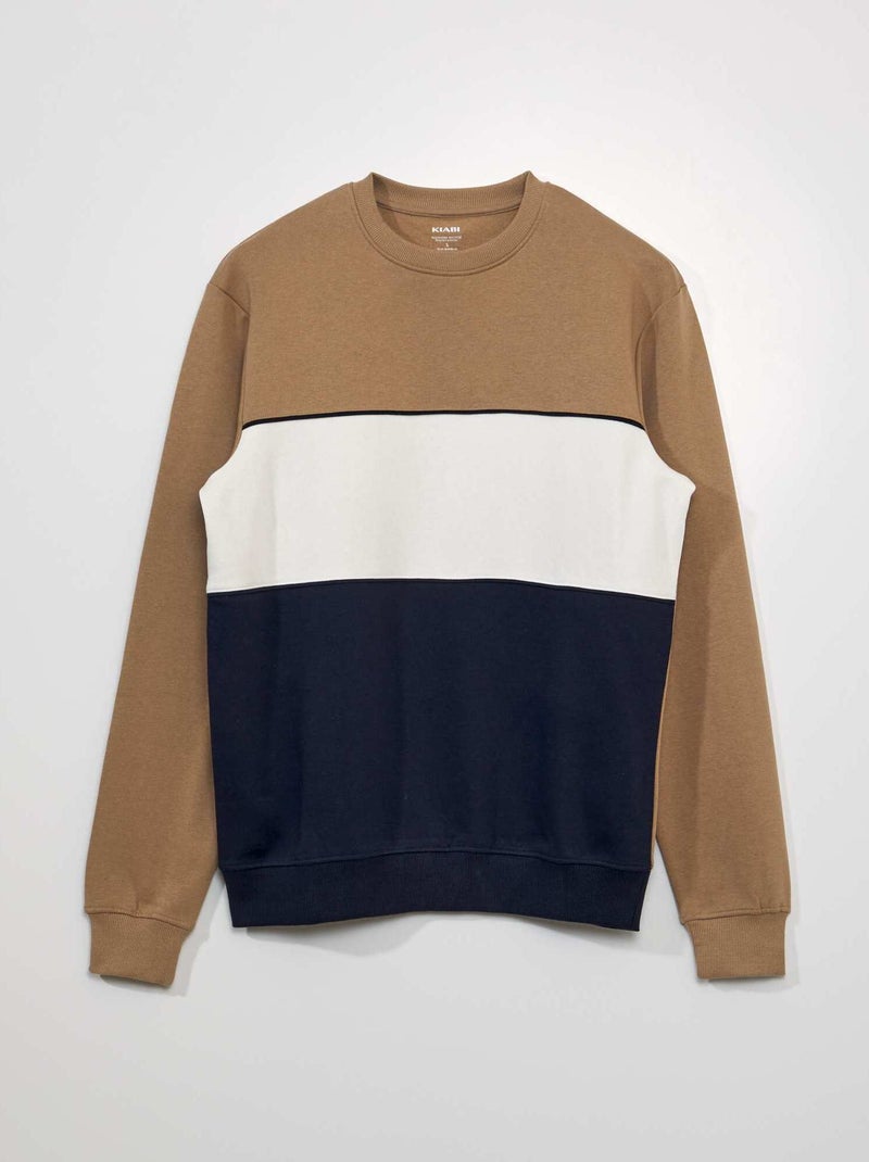 Sudadera de chándal colorblock AZUL - Kiabi