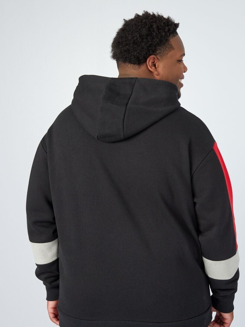 Sudadera de chándal colorblock Negro - Kiabi
