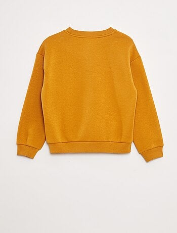 Sudadera de chándal con adorno de punto de rizo