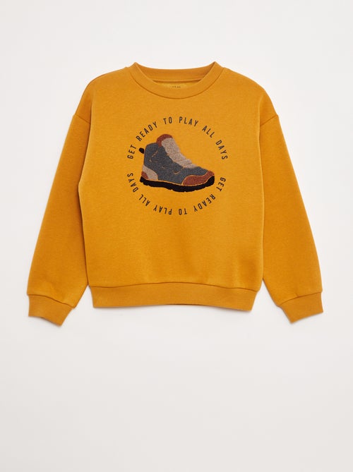Sudadera de chándal con adorno de punto de rizo - Kiabi