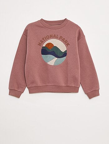 Sudadera de chándal con adorno de punto de rizo