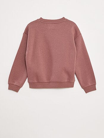 Sudadera de chándal con adorno de punto de rizo
