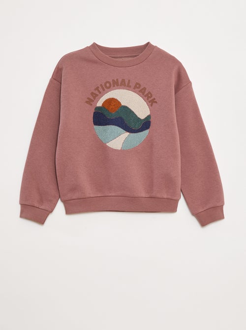 Sudadera de chándal con adorno de punto de rizo - Kiabi