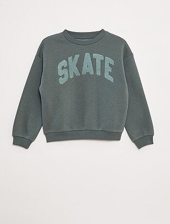Sudadera de chándal con adorno de punto de rizo