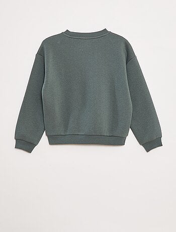 Sudadera de chándal con adorno de punto de rizo