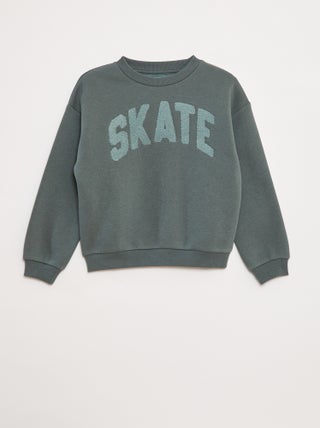 Sudadera de chándal con adorno de punto de rizo
