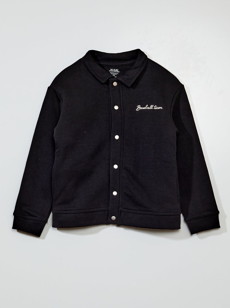 Sudadera de chándal con automáticos NEGRO - Kiabi