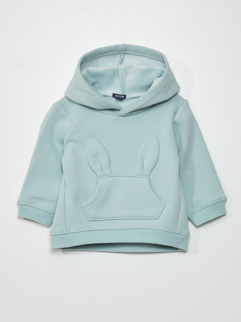 Sudadera de chándal con bolsillo  - Siempre más calidez AZUL - Kiabi