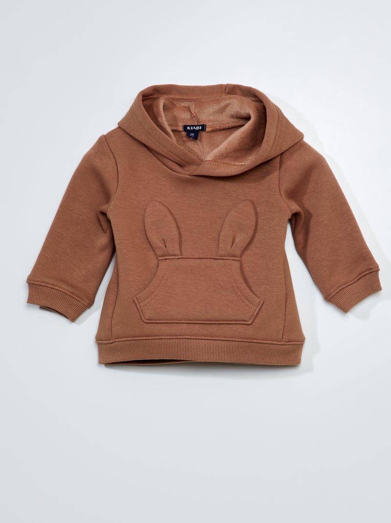 Sudadera de chándal con bolsillo  - Siempre más calidez BEIGE - Kiabi