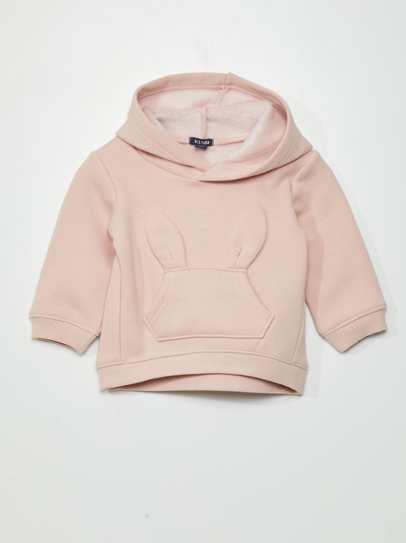 Sudadera de chándal con bolsillo  - Siempre más calidez ROSA - Kiabi