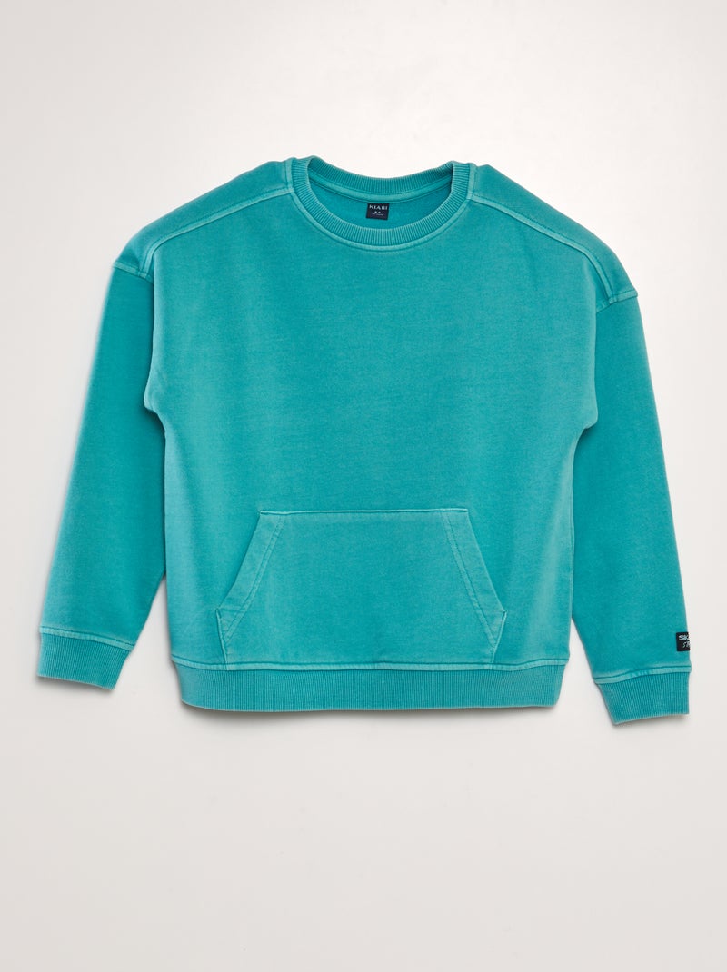 Sudadera de chándal con bolsillo tipo canguro AZUL - Kiabi