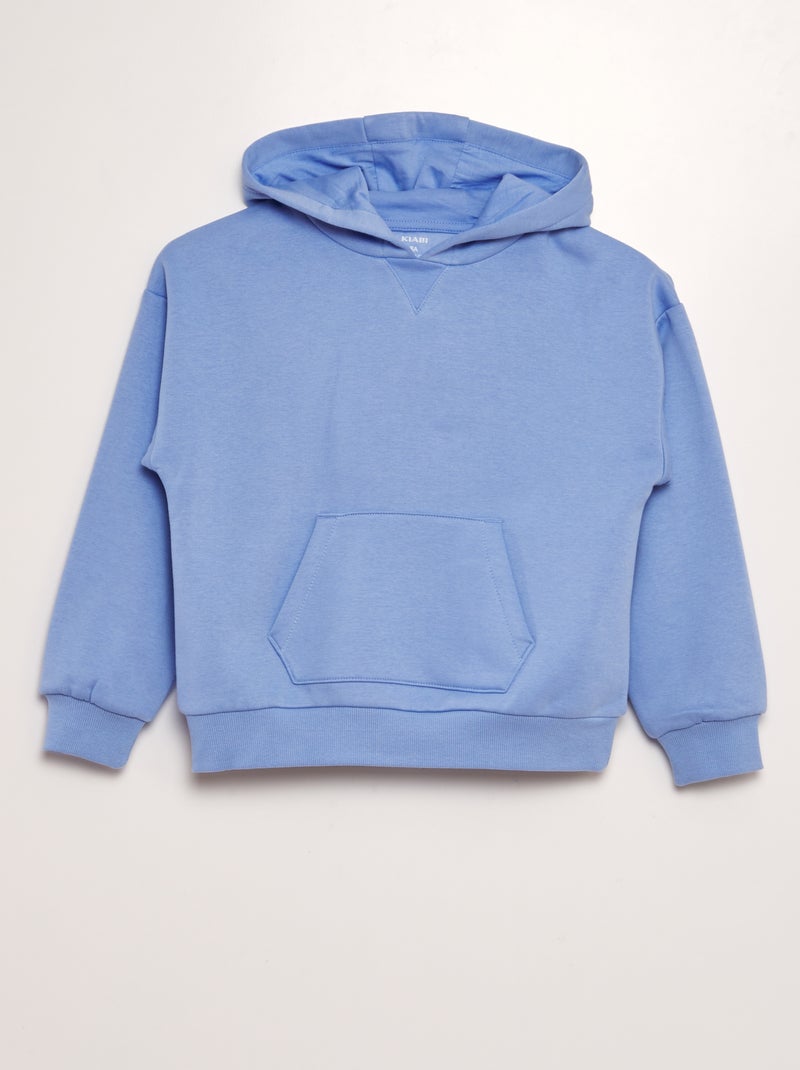 Sudadera de chándal con bolsillo tipo canguro AZUL - Kiabi