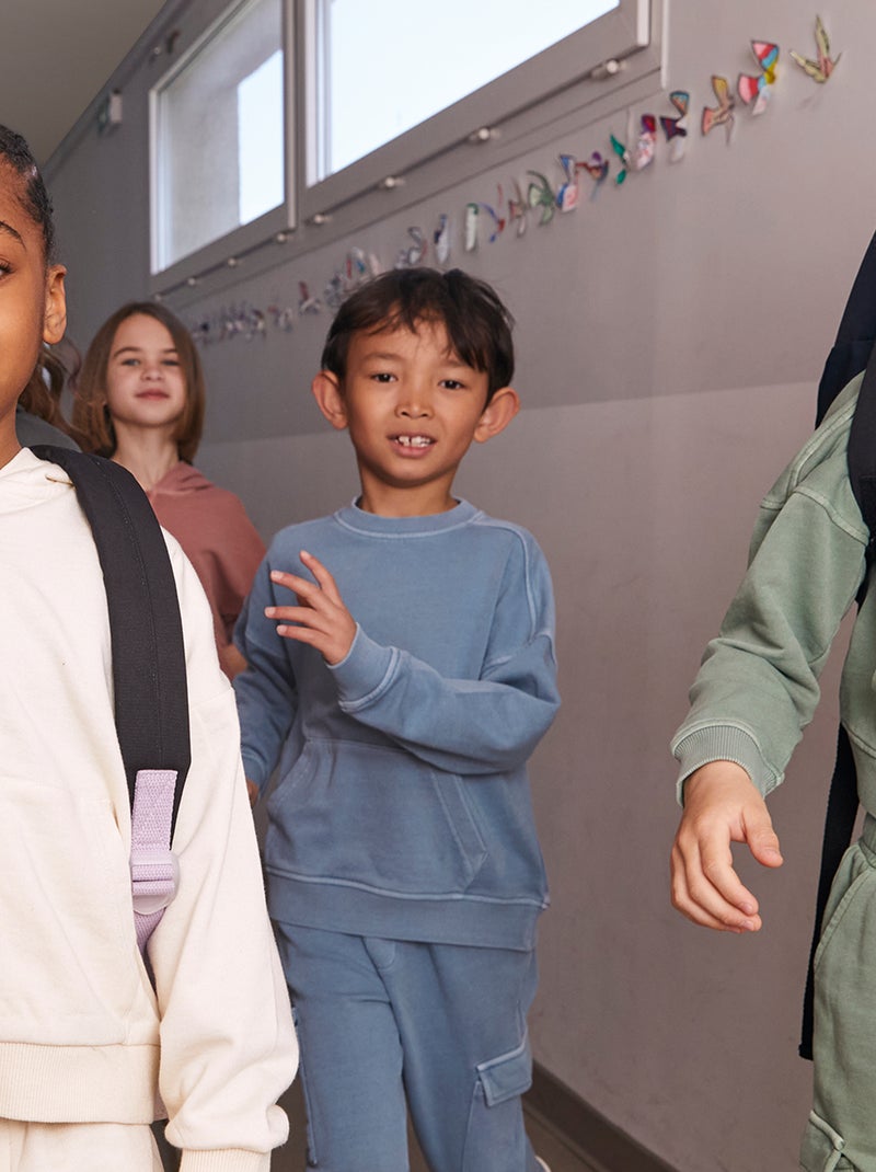 Sudadera de chándal con bolsillo tipo canguro AZUL - Kiabi