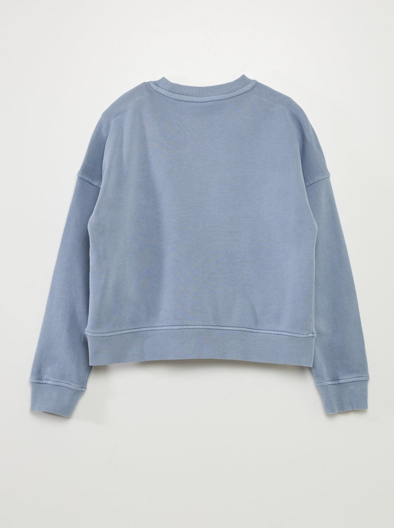 Sudadera de chándal con bolsillo tipo canguro AZUL - Kiabi