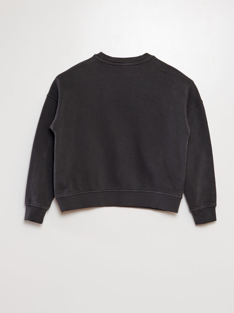 Sudadera de chándal con bolsillo tipo canguro GRIS - Kiabi